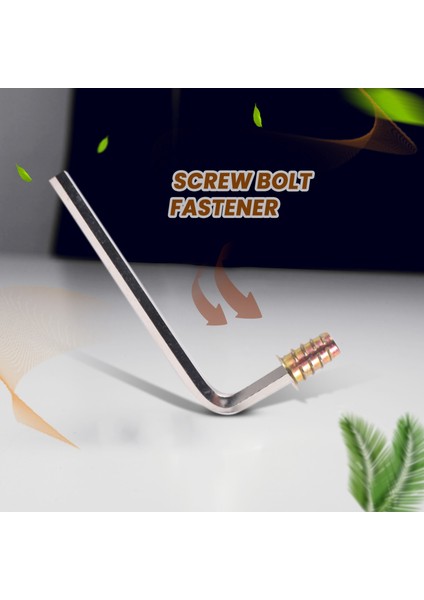 100PCS M6 x 15MM Mobilya Vidası Somun Dişli Ahşap Ekler Cıvata Bağlantı Eleman Konnektörü Hex Soket Sürücüsü (Yurt Dışından) fiyatları