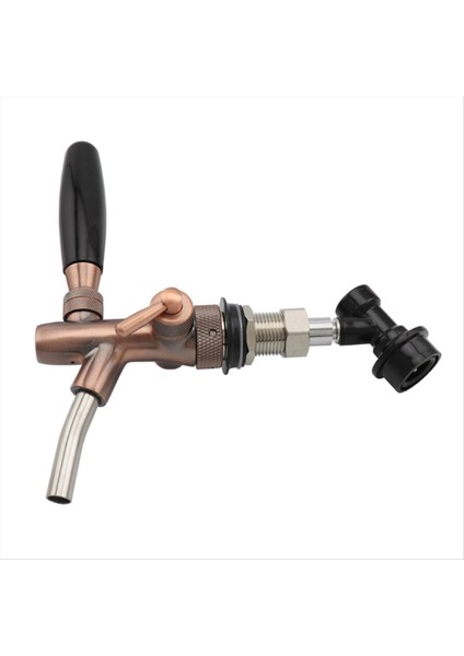 Sıvı Top Kilidi ile Ayarlanabilir Taslak Bira Tavan Kesme Krom Kaplama Akış Kontrolü Bira Musluğu Homebrew Kegerator (Yurt Dışından)