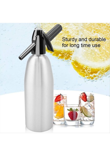 Soda Su Şişesi 1l Taşınabilir Soda Sifon Şişesi Dıy Mojitos Kokteyl Meyginleri Için Basınç Regülatörü ile Soda Makinesi (Yurt Dışından) fiyatları