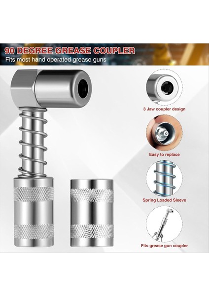 Gres Kuplör Kiti Alet Gres Ucu 28 Parçalı Gres Kuplör Kiti Hızlı Bağlantı Gres Bağlantı Parçaları Tam Yağ Aksesuarları (Yurt Dışından) fırsatları