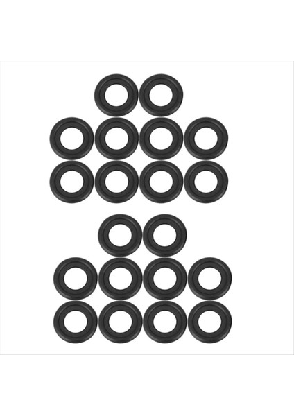 20PCS Siyah Kauçuk Yağ Drenaj Tapası Contaları Yıkayıcı Yedek Gm 12616850 3536966 097-119 (Yurt Dışından)