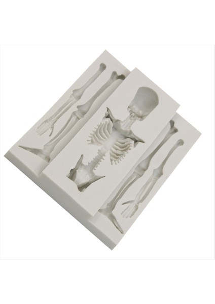 Kafatası Iskeleti Çikolatalı Silikon Kalıplar 3D Kemik Silikon Kalıp Şeker Kurabiye Için Diy Pişirme (Yurt Dışından) fiyatları