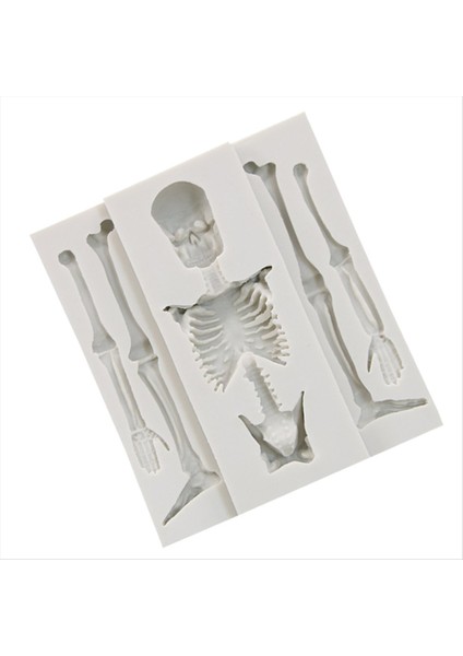 Kafatası Iskeleti Çikolatalı Silikon Kalıplar 3D Kemik Silikon Kalıp Şeker Kurabiye Için Diy Pişirme (Yurt Dışından) indirimleri