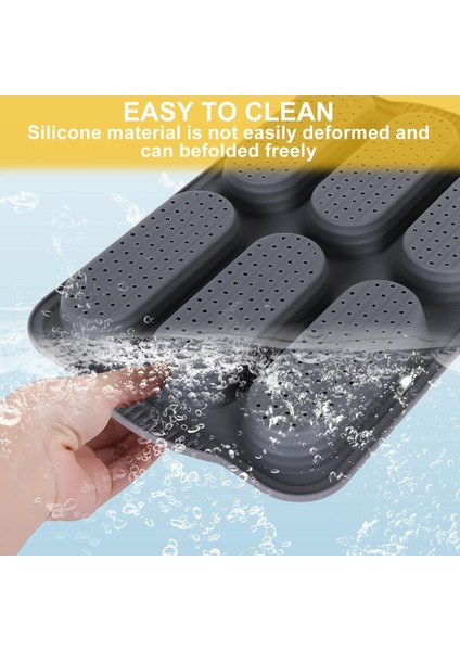 Silikon Pan Yağ Fırçası ile Hot Soub Bun Pan 6 Oluk Yapışmaz Fransız Ekmek Fırın Kalıbı Sosisli Sandviç Için Fransız Ekmek Somun Tava (Yurt Dışından) fırsatları