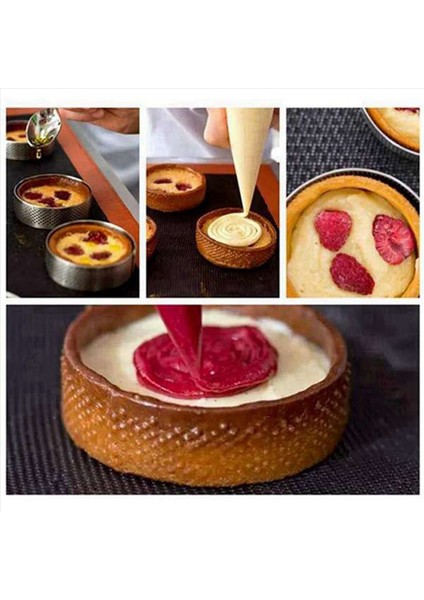 60PCS Dairesel Tart Halkaları Delikli Meyve Turta Quiches Kek Köpüğü Mutfak Pişirme Kalıbı Delikli Kek Köpük Yüzüğü 8cm (Yurt Dışından) fırsatları