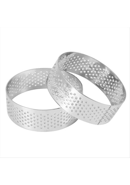 16 Paket 6cm Dairesel Tart Halkaları Tatlı Paslanmaz Çelik Perforasyon Meyve Turta Kek Köpüğü Kalıp Mutfak Pişirme Kalıp Halkası (Yurt Dışından) fiyatları