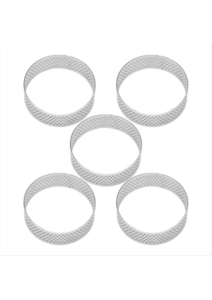 16 Paket 6cm Dairesel Tart Halkaları Tatlı Paslanmaz Çelik Perforasyon Meyve Turta Kek Köpüğü Kalıp Mutfak Pişirme Kalıp Halkası (Yurt Dışından) modelleri