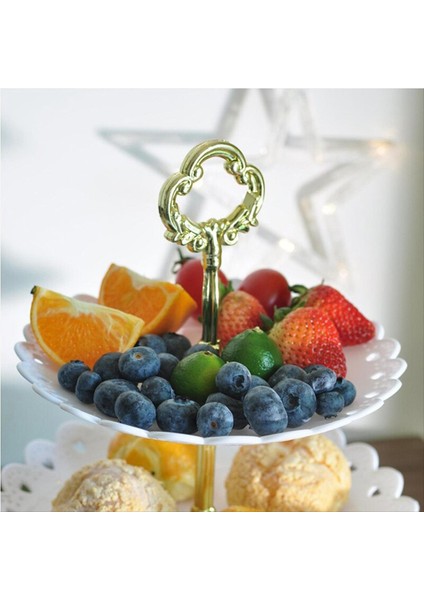 Avrupa Tatlı Masası Meyve Tepsisi Üç Katmanlı Kek Standı Raf Düğün Partisi Şeker Plastik Kuru Düğün Parti Evi (Yurt Dışından) fırsatları