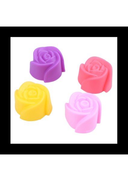 30X Silikon Gül Muffin Çerez Kupası Kek Pişirme Kalıp Çikolata Jöle Yapıcı Kalıp (Yurt Dışından) fiyatları