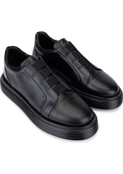 Erkek Hakiki Deri Siyah Sneakers & Spor Ayakkabı 966 A702 Erk Ayk SK25-26 Sıyah fiyatları