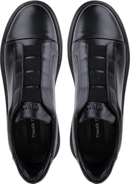 Erkek Hakiki Deri Siyah Sneakers & Spor Ayakkabı 966 A702 Erk Ayk SK25-26 Sıyah indirimleri