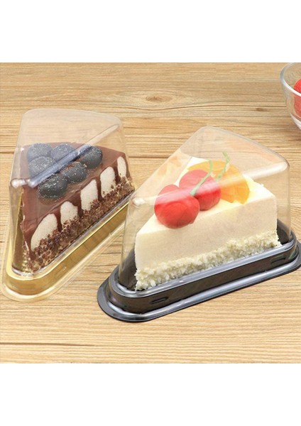 200PCS Kek Dilim Plastik Açık Kek Kabı Cheesecake Kutusu Siyah Dipli Blister Kutusu ile (Yurt Dışından) modelleri