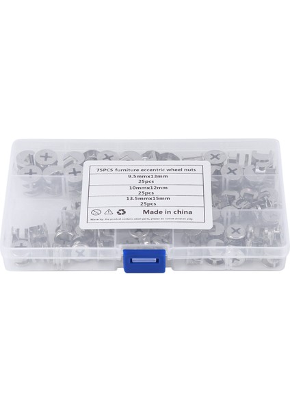 75 Pcs Mobilya Kam Kilidi Bağlantıları Mobilyalar Bağlantı Bağlantı Kabini Konektörleri Donanım Cıvataları (Yurt Dışından) fiyatları