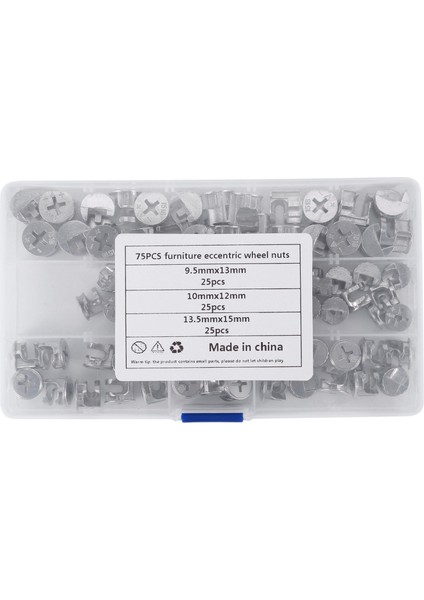 75 Pcs Mobilya Kam Kilidi Bağlantıları Mobilyalar Bağlantı Bağlantı Kabini Konektörleri Donanım Cıvataları (Yurt Dışından) modelleri