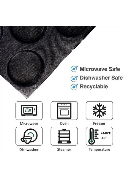 2x 8 Delikler Hamburger Çörek Tavaları Pişirme Örtüsü Silikon Ekmek Tavaları Çubuk Olmayan Delikli Pişirme Kalıpları (Yurt Dışından) fırsatları