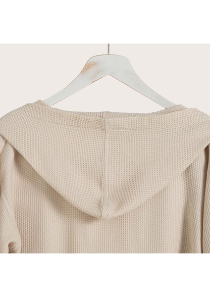 Lıttle Basıc Kapüşonlu Bornoz Bej modelleri