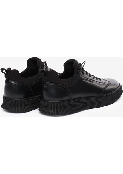 Erkek Siyah Hakiki Deri Ayakkabı 5K1SA00281 fırsatları