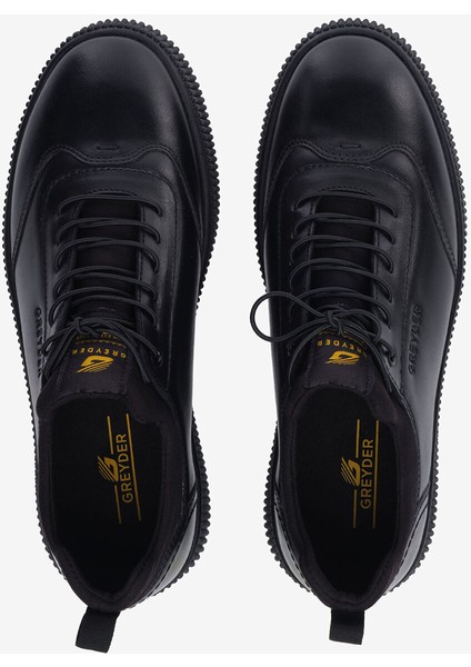 Erkek Siyah Hakiki Deri Ayakkabı 5K1SA00281 indirimleri