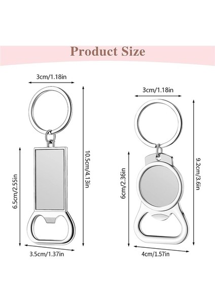 10 Adet Süblimasyon Anahtarlık Boşlukları - Isı Transferi Için Yüceltme Anahtarlık Kılıfı Veya Metal Süblimasyon Şişesi Açıcı Set B (Yurt Dışından) fiyatları
