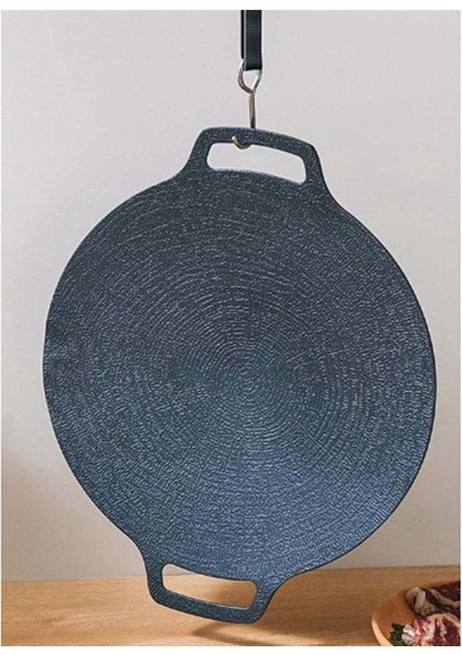 38CM Kalın Dökme Demir Kızartma Tavası Düz Panka Griddle Yapışmaz Barbekü Izgara Indüksiyon Ocak Açık Alev Pişirme Potu (Yurt Dışından) modelleri