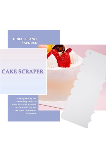 6 Adet Temiz Akrilik Buzlanma Buzlanma Buttercream Büyük Kek Daha Pürüzsüz Kazıyıcı Kontur Tarak Kek Kenarı Pürüzsüz Araç (Yurt Dışından) indirimleri