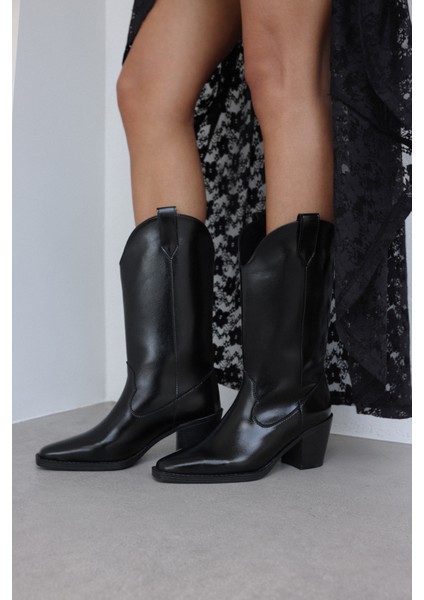 Çizme 2525 - Siyah Kadın Çizme