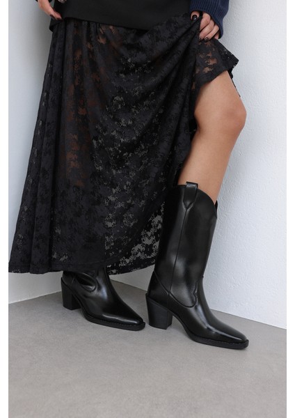 Çizme 2525 - Siyah Kadın Çizme modelleri