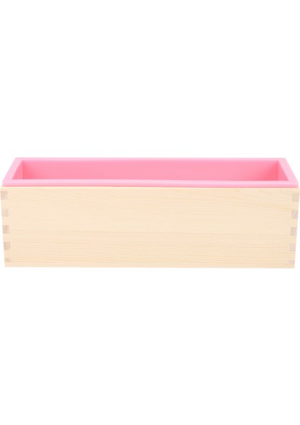 1200G Dıy Sabun Ahşap Sabun Kalıp Kutusu Silikon Astar Dikdörtgen Loaf Swirl Sabun Kalıp Aracı Dıy Soap Mum Kalıp Yapma Aracı (Yurt Dışından)