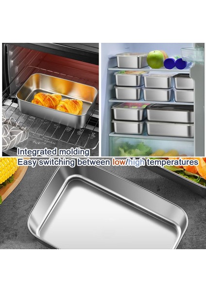 Kapak Pakin Tepsisi Kek Tepsisi Gıda Sınıfı Dikdörtgen Gıda Saklama Kutusu Konteyneri ile Kare Disk (Yurt Dışından) fiyatları