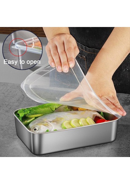 Kapak Pakin Tepsisi Kek Tepsisi Gıda Sınıfı Dikdörtgen Gıda Saklama Kutusu Konteyneri ile Kare Disk (Yurt Dışından) fırsatları