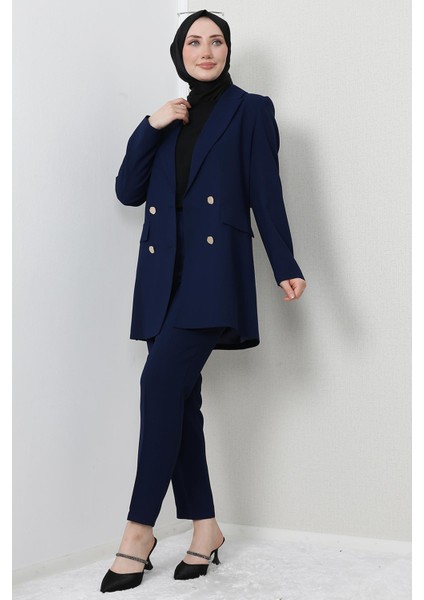 Premium Ceketli Takım Lacivert