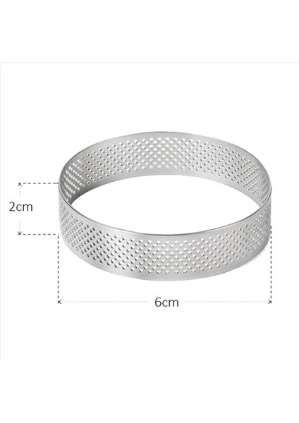 24PCS 6cm Tart Halkası Paslanmaz Çelik Tartlet Kalıp Kesici Pasta Halkası Isı Dirençli Delikli Kek Köpük Kalıpları (Yurt Dışından) modelleri