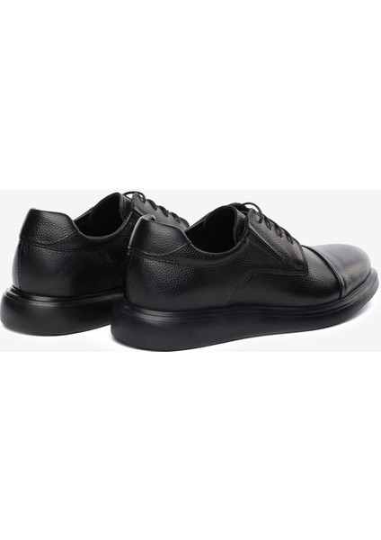 Erkek Siyah Hakiki Deri Oxford Ayakkabı 5K1RA14320 fırsatları