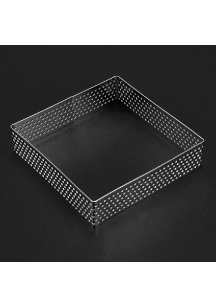 Delikli Tart Halka Paslanmaz Çelik Tartlet Kalıplar Kare Şekil Kalıp Daire Fransız Pasta Pişirme Aracı 25 Paket (Yurt Dışından) fırsatları