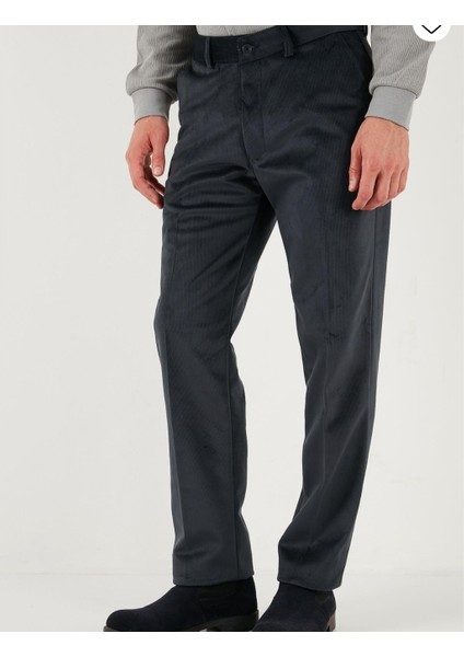 Erkek Normal Bel Regular Fit Düz Paça Likralı Içi Şardonlu Üst Kalite Kadife Pantolon modelleri