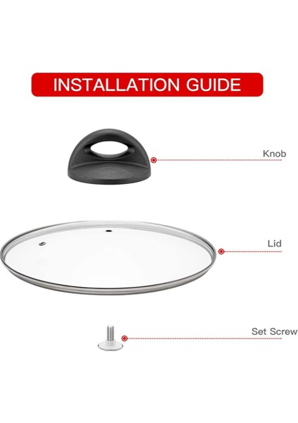 2 Adet Evrensel Pot Kapağı Yedek Düğmeleri Isıya Dayanıklı Tava Kapağı Tutma Kolları (Yurt Dışından) modelleri