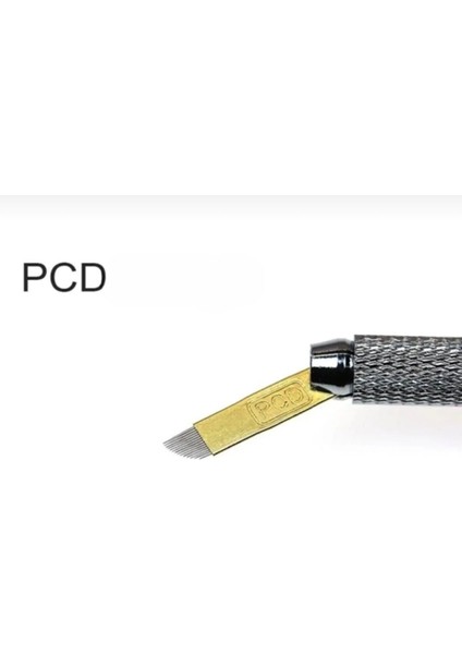 Microblading Kalıcı Makyaj Iğnesi 12 Pin Sarı 10 Adet Kaş Dövme Iğne Mikroblading Iğnesi fiyatları