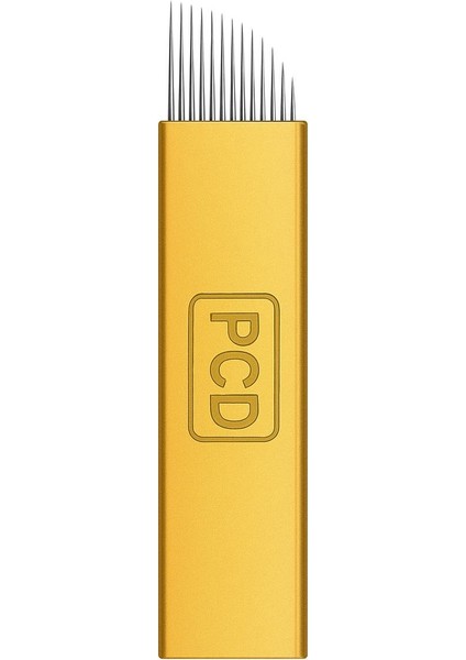 Microblading Kalıcı Makyaj Iğnesi 12 Pin Sarı 10 Adet Kaş Dövme Iğne Mikroblading Iğnesi modelleri