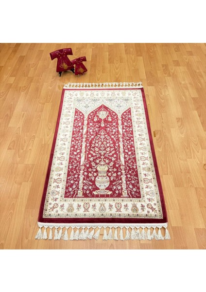 Mihraplı Ağaç Hayatı Desenli Ipek Seccade fiyatları