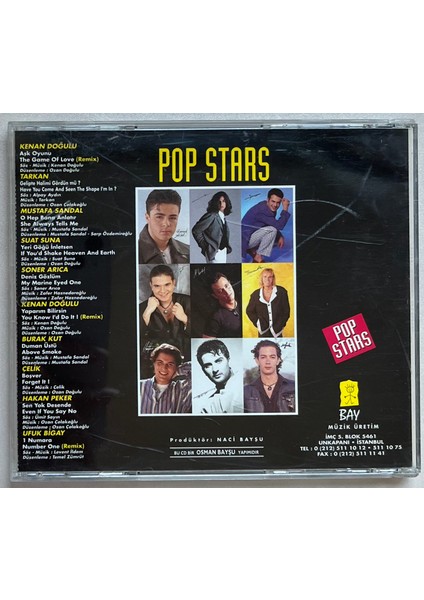Pop Stars CD Tarkan,burak Kut,hakan Peker,mustafa Sandal,kenan Doğulu (Orijinal 1995 Dönem Baskı Cd) fiyatları