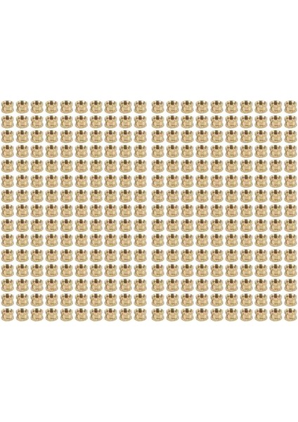 M3 x 3mm Dişi Iplik Pirinç Dişli Dişli Ekleme Gömme Somunları 300PCS (Yurt Dışından)