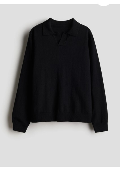 Erkek Düğmesiz Polo Yaka Üst Kalite Triko Kazak indirimleri