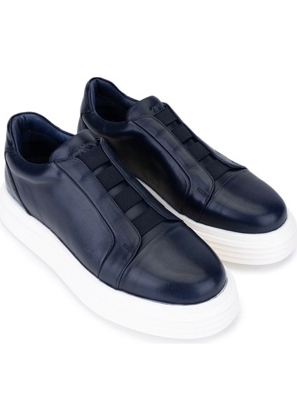 Erkek Hakiki Deri Lacivert Sneakers & Spor Ayakkabı 966 A702 Erk Ayk SK25-26 Lacıvert fiyatları