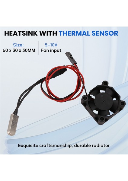 Rc Car 3650 3660 550 540 Termal Sensör Cnc Alüminyum Alaşım Kelepçesi Soğutma Fanı Siyah (Yurt Dışından) fırsatları