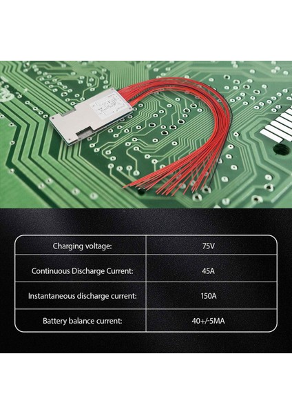 20S 60V 45A Lifepo4 Pil Koruma Kurulu Bms Pcb Motosiklet E-Bisiklet Scooter Için Denge ile (Yurt Dışından) fırsatları