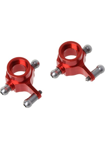 2set Metal Yükseltilmiş Parçalar Direksiyon Kupası Salıncak Kolu Şok Emici Plaka Wltoys Için Set P929 P939 K969 K979 Kırmızı ve Mavi (Yurt Dışından) modelleri