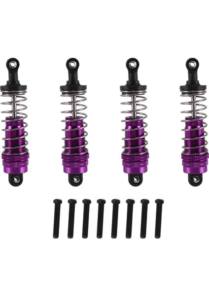 4pcs Wltoys Için Metal Şok Emici Damper 124019 124018 144001 Rc Araba Yedek Parçaları Yükseltme Aksesuarları Mor (Yurt Dışından) fiyatları