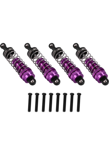 4pcs Wltoys Için Metal Şok Emici Damper 124019 124018 144001 Rc Araba Yedek Parçaları Yükseltme Aksesuarları Mor (Yurt Dışından) modelleri