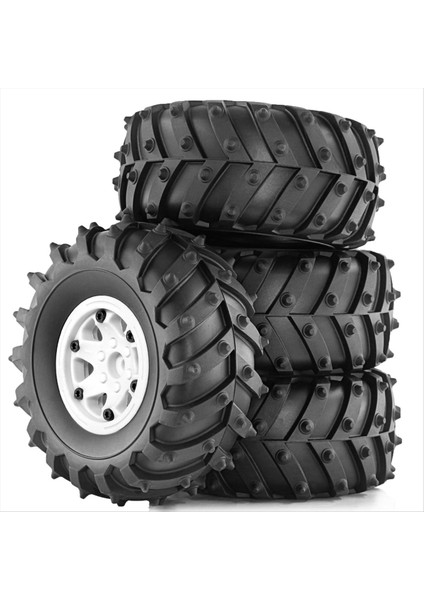 4pcs 128MM 1/10 Canavar Beadlock Tekerlek 1/10 Rc Paletli Araba Trx4 D90 D110 Eksenel SCX10 Beyaz (Yurt Dışından)