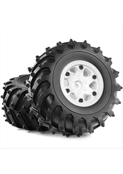 4pcs 128MM 1/10 Canavar Beadlock Tekerlek 1/10 Rc Paletli Araba Trx4 D90 D110 Eksenel SCX10 Beyaz (Yurt Dışından) indirimleri